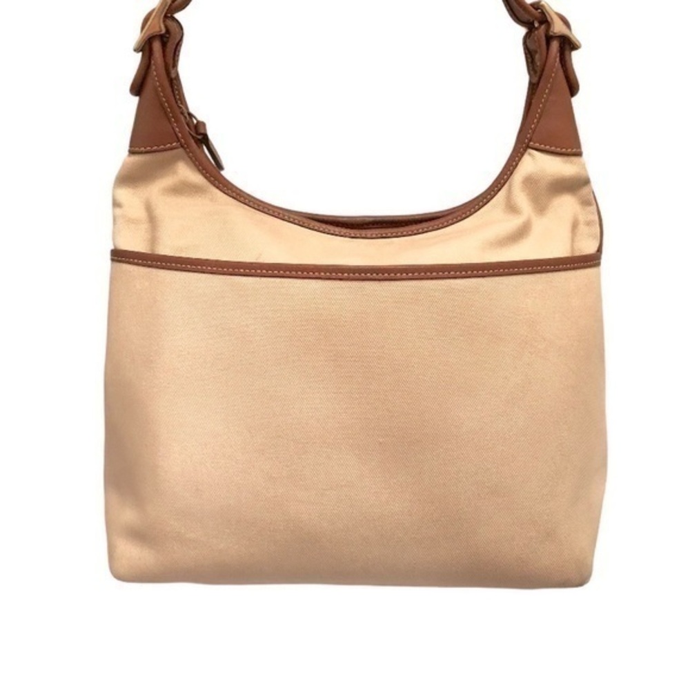Coach canvas brown leather tote shoulder bag